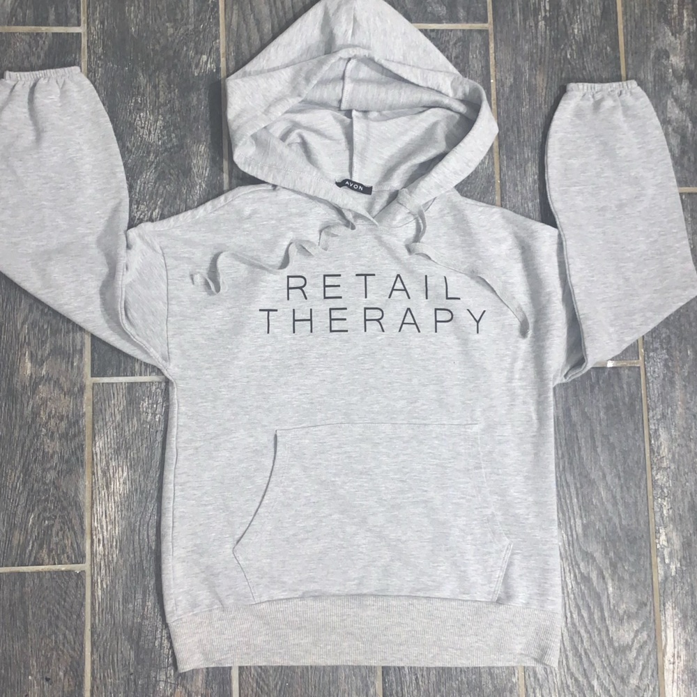 • Avon Hoodie “RETAIL THERAPY• XS •